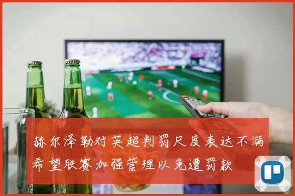 赫尔泽勒对英超判罚尺度表达不满希望联赛加强管理以免遭罚款